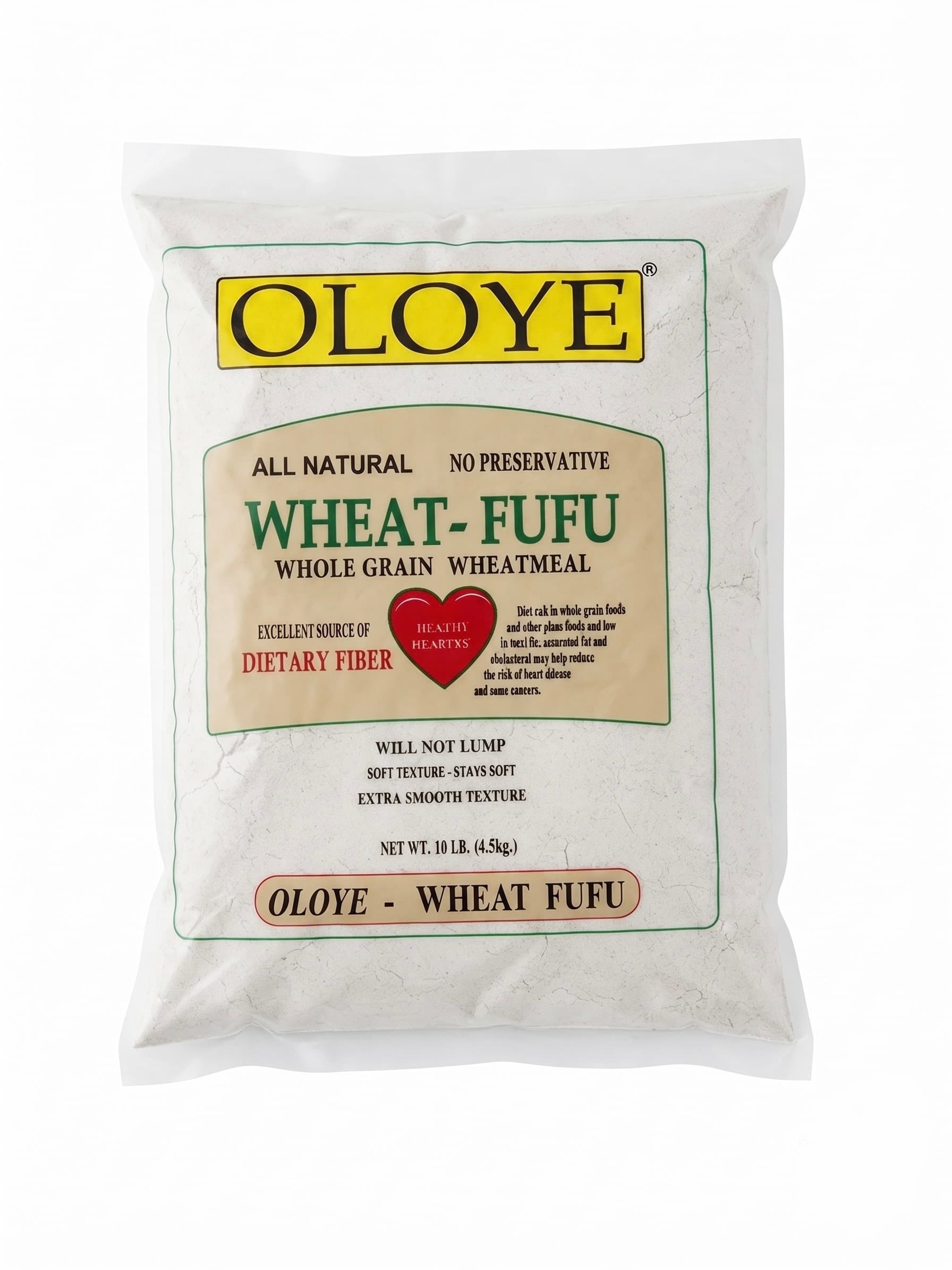 Oloye Wheat Fufu 10 lb Bag